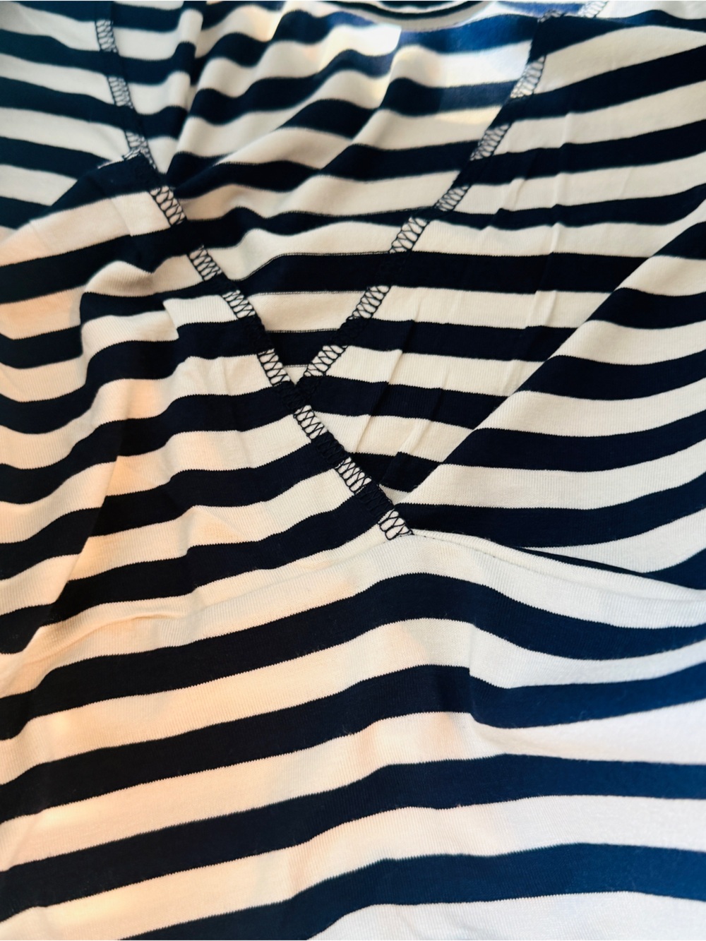 Seraphine Nursing Top - Navy & White Stripe - Size M - Picture 3 of 4